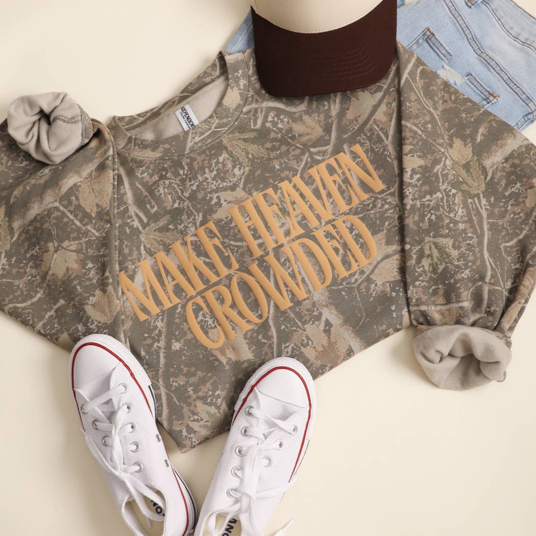 Make Heaven Crowded Long Sleeve Camo