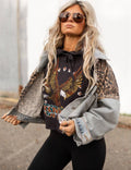 Desperado Acid Washed Cropped Sweatshirt